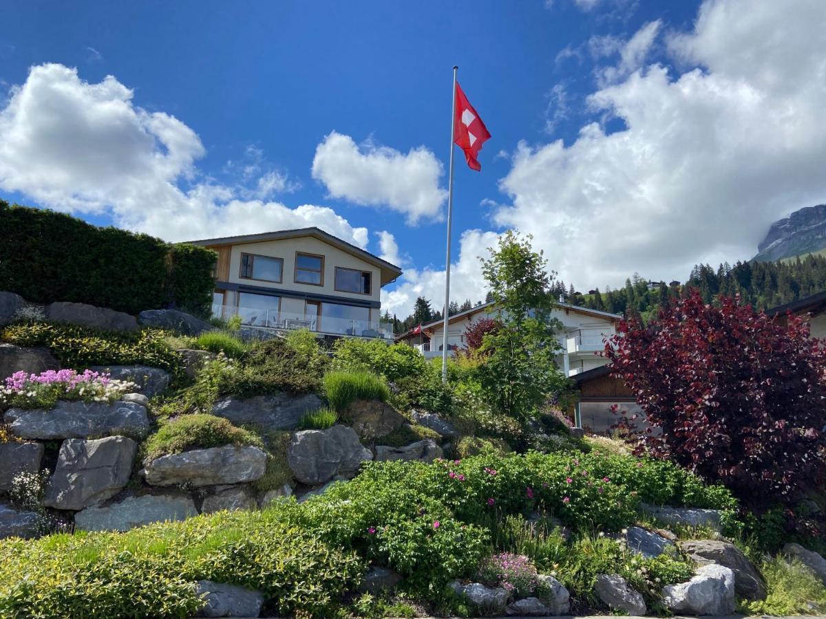 Casa Admisa, Spektakulaere Aussicht, Ski In And Out, Hochwertige Einrichtung, Valserstein Und Eiche Flims Exterior photo