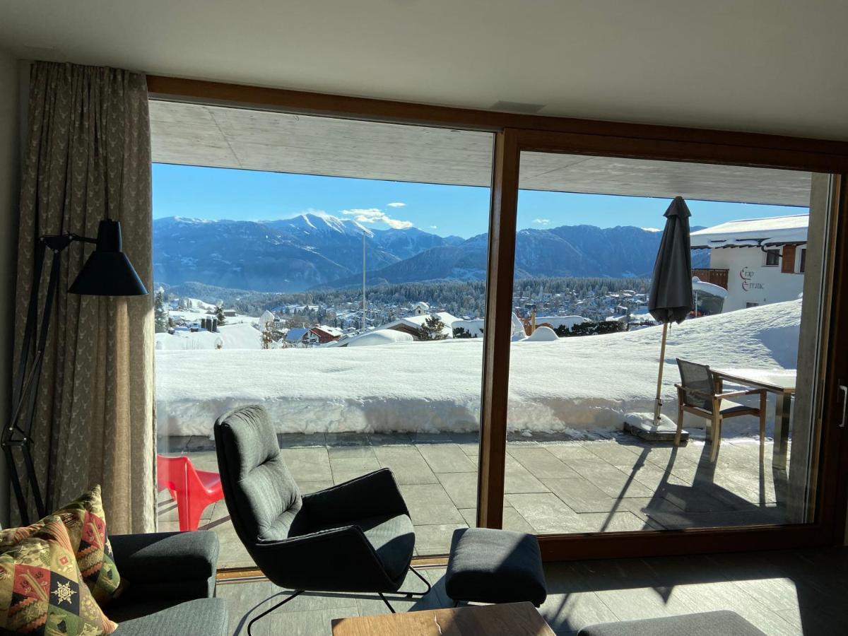 Casa Admisa, Spektakulaere Aussicht, Ski In And Out, Hochwertige Einrichtung, Valserstein Und Eiche Flims Exterior photo